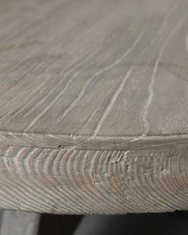 Be-Uniq Ronde Salontafel | Oud Elmhout | H38xB90xD90 cm