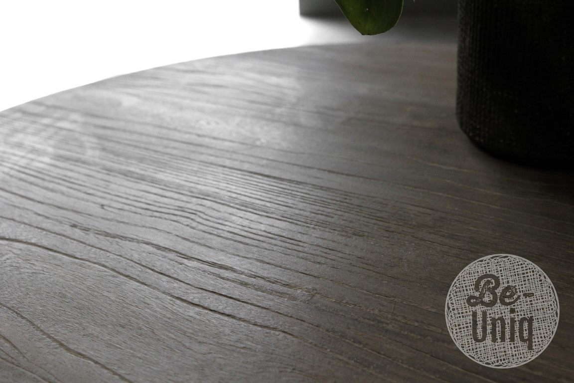 Be-Uniq Ronde Salontafel | Oud Elmhout | H38xB90xD90 cm