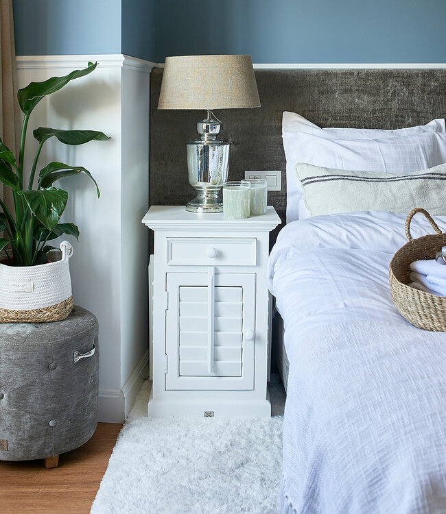 Rivièra Maison Nieuwe Orleans Nachtkastje Links Wit