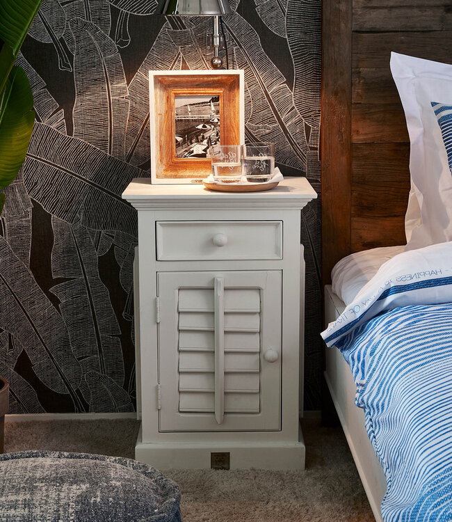 Rivièra Maison Nieuwe Orleans Nachtkastje Links Wit