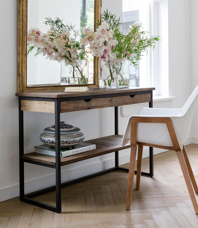 Rivièra Maison Shelter Island Bijzettafel met lade