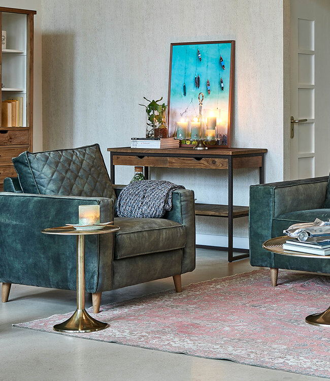 Rivièra Maison Shelter Island Bijzettafel met lade