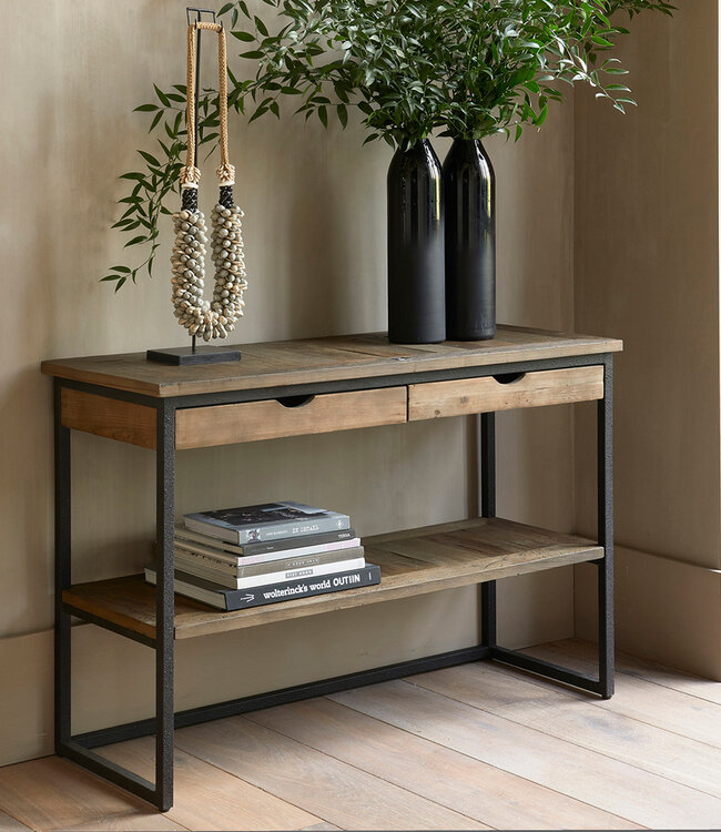 Rivièra Maison Shelter Island Bijzettafel met lade