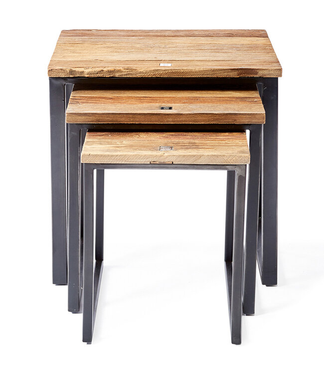 Rivièra Maison Bijzet Tafeltjes Shelter Island - Set van 3