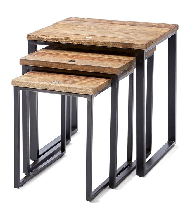 Rivièra Maison Bijzet Tafeltjes Shelter Island - Set van 3