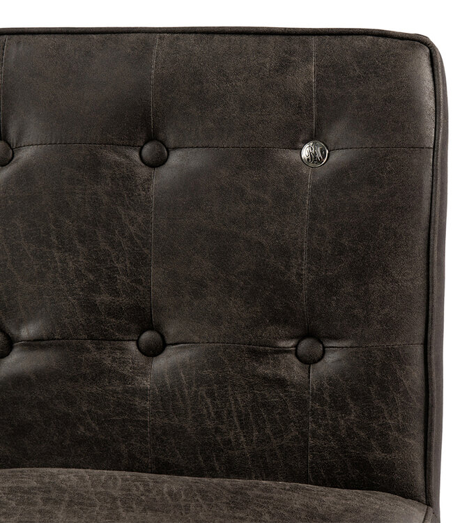 Rivièra Maison Barstoel Kaap Breton - Espresso