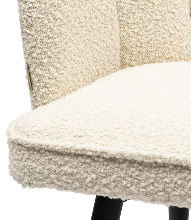 Rivièra Maison Draaibare Eetkamerstoel Dauphine - White Sand