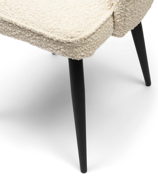 Rivièra Maison Draaibare Eetkamerstoel Dauphine - White Sand