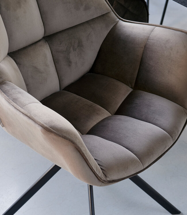 Rivièra Maison Carnaby DAC Draai Been Vel Anthra