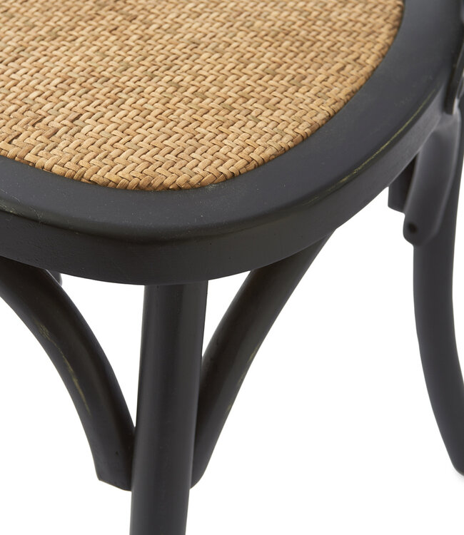 Rivièra Maison Saint Etienne Eetkamerstoel Zwart