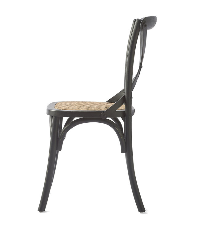 Rivièra Maison Saint Etienne Eetkamerstoel Zwart