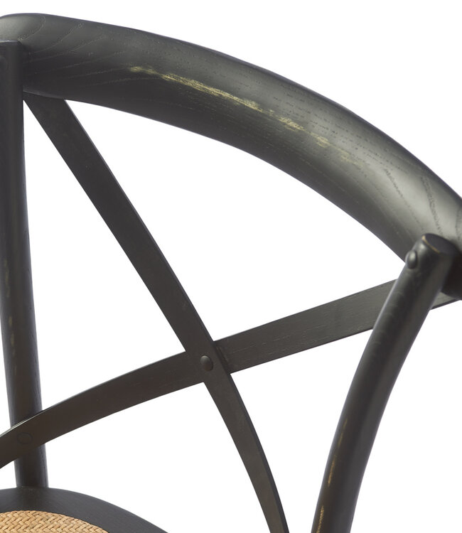 Rivièra Maison Saint Etienne Eetkamerstoel Zwart