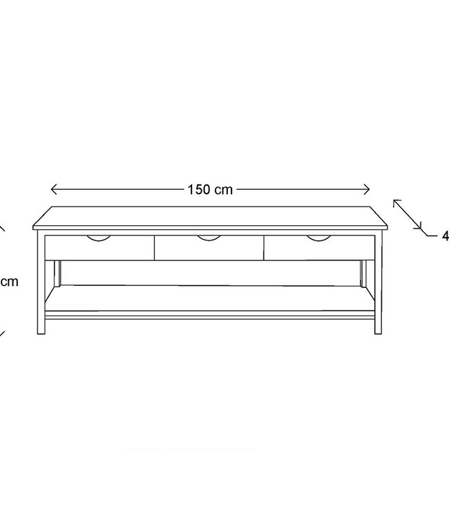 Rivièra Maison Shelter Island TV meubel