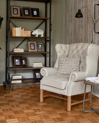 Rivièra Maison Fauteuil Franklin Park Vleugelstoel Linnen Vlas