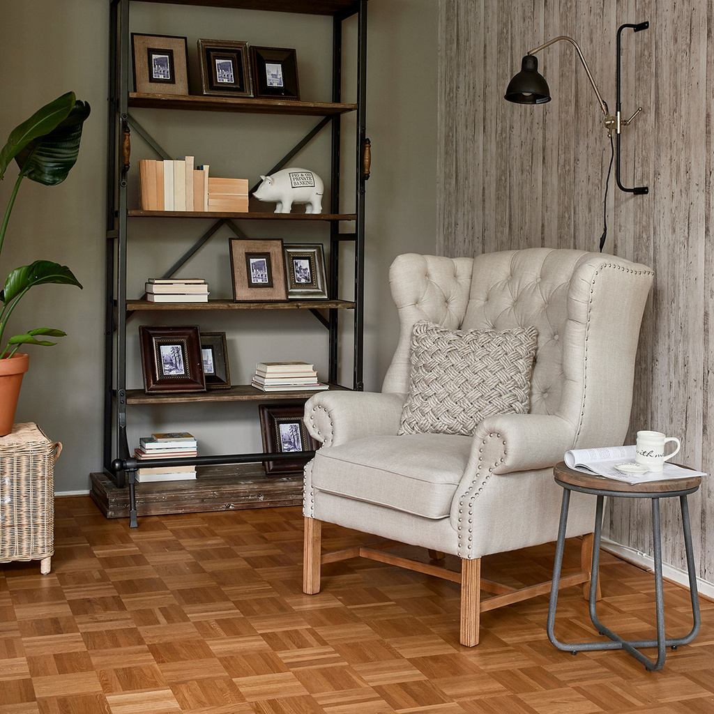 Rivièra Maison Fauteuil Franklin Park Vleugelstoel Linnen Vlas