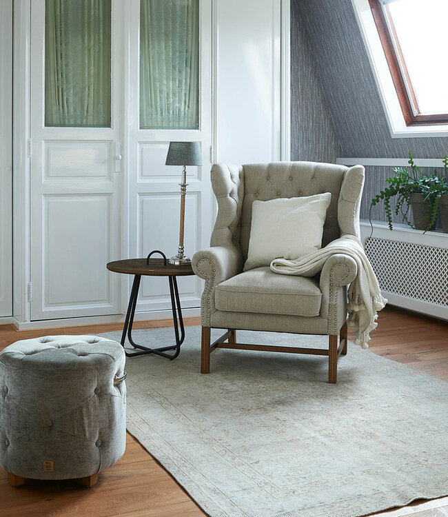 Rivièra Maison Fauteuil Franklin Park Vleugelstoel Linnen Vlas