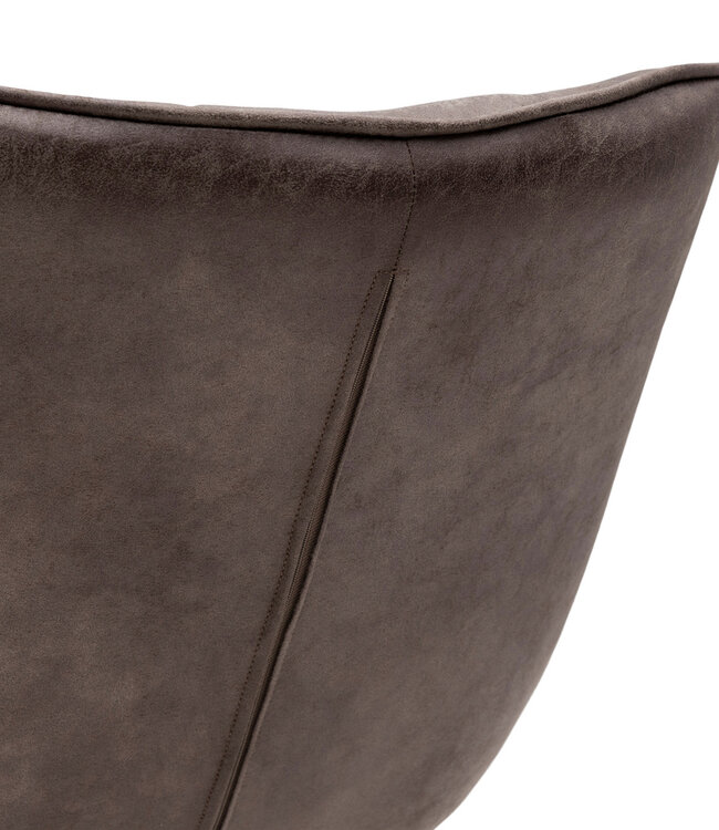 Rivièra Maison Draaibare Eetkamerstoel Carnaby Pellini - Coffee