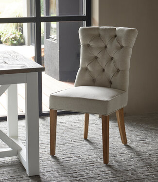 Rivièra Maison Eetkamerstoel Balmoral  FlandFlax | H99 x B55 cm