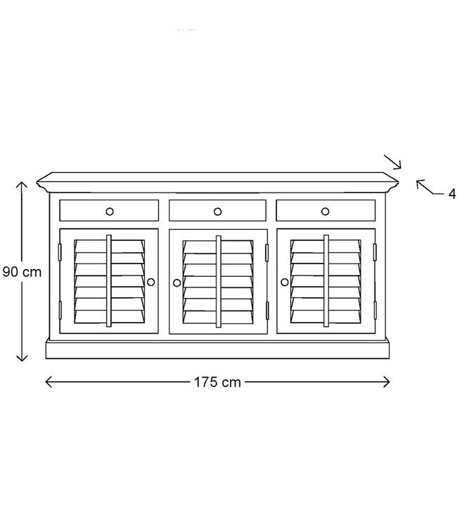 Rivièra Maison New Orleans Dressoir Kast