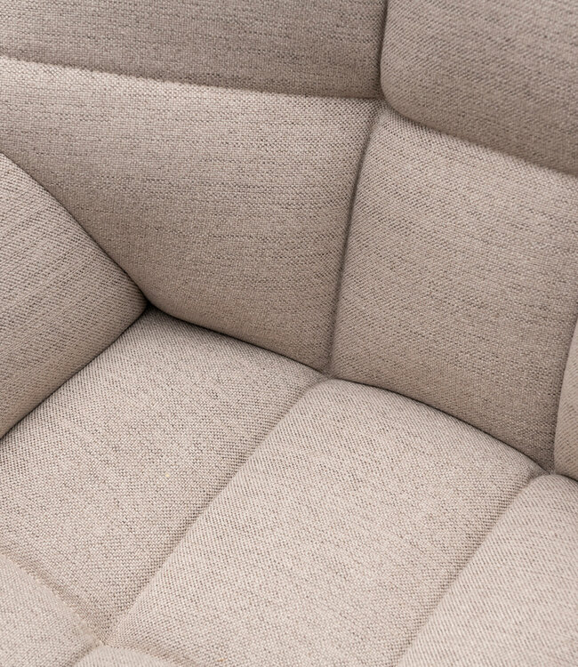 Rivièra Maison Draaibare Eetkamerstoel Carnaby - Licht Vlas