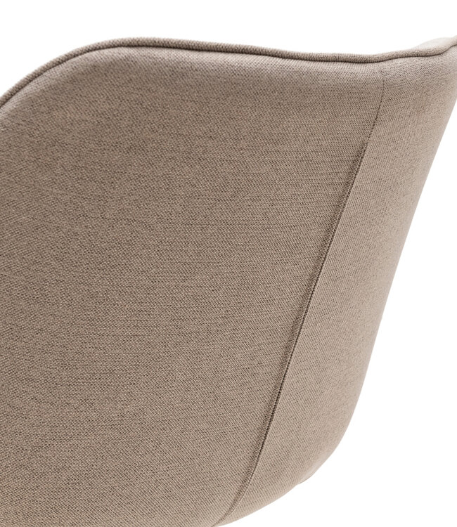 Rivièra Maison Draaibare Eetkamerstoel Carnaby - Licht Vlas