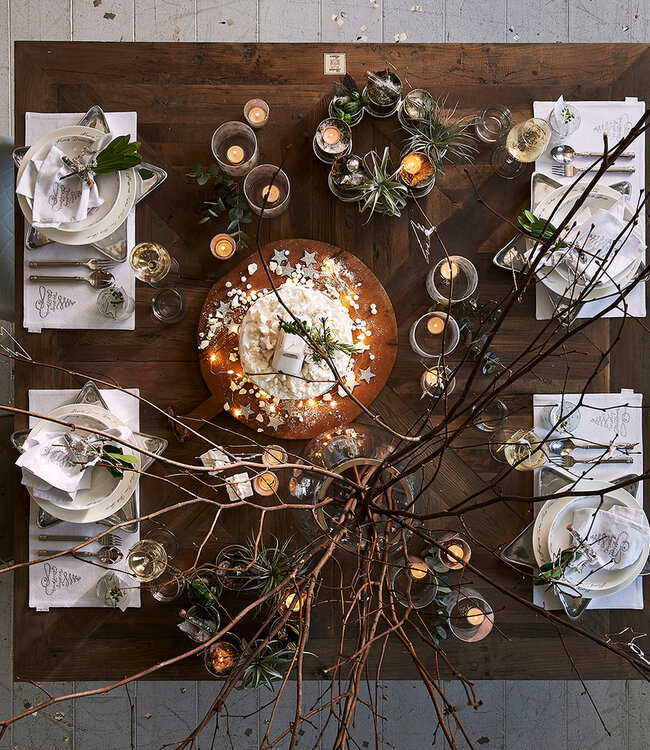 Rivièra Maison Eetkamertafel Château Belvédère | H78 x B130 x D130 cm