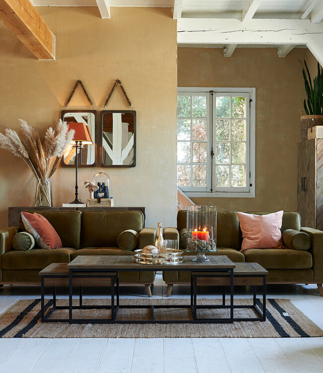 Rivièra Maison Salontafel Shelter Island | Set Van 3 | Hout