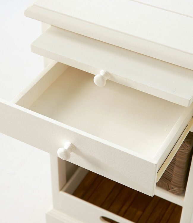 Rivièra Maison Nachtkastje Rangez | Wit | H73 x B41 x D40 cm