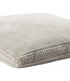 PTMD Suky Taupe suède leren kussen vierkant 60H x 60L