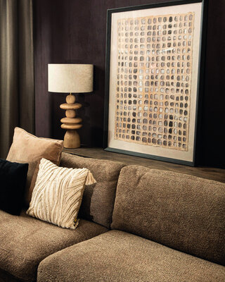 PTMD Carmell Wandpaneel | Crème | H120 x B90 cm