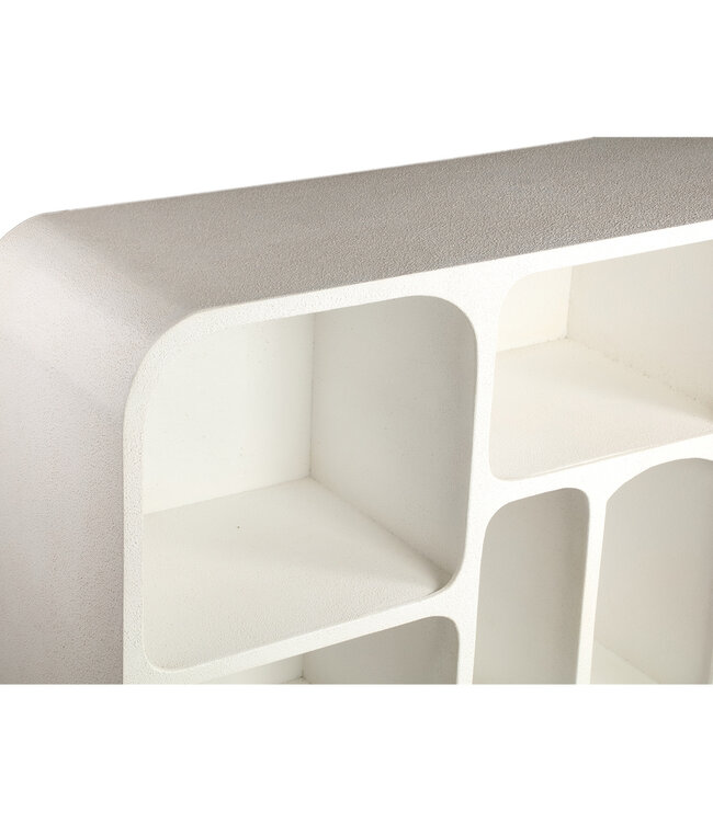 PTMD Emmelie White MDF ruwe organische vorm kast laag