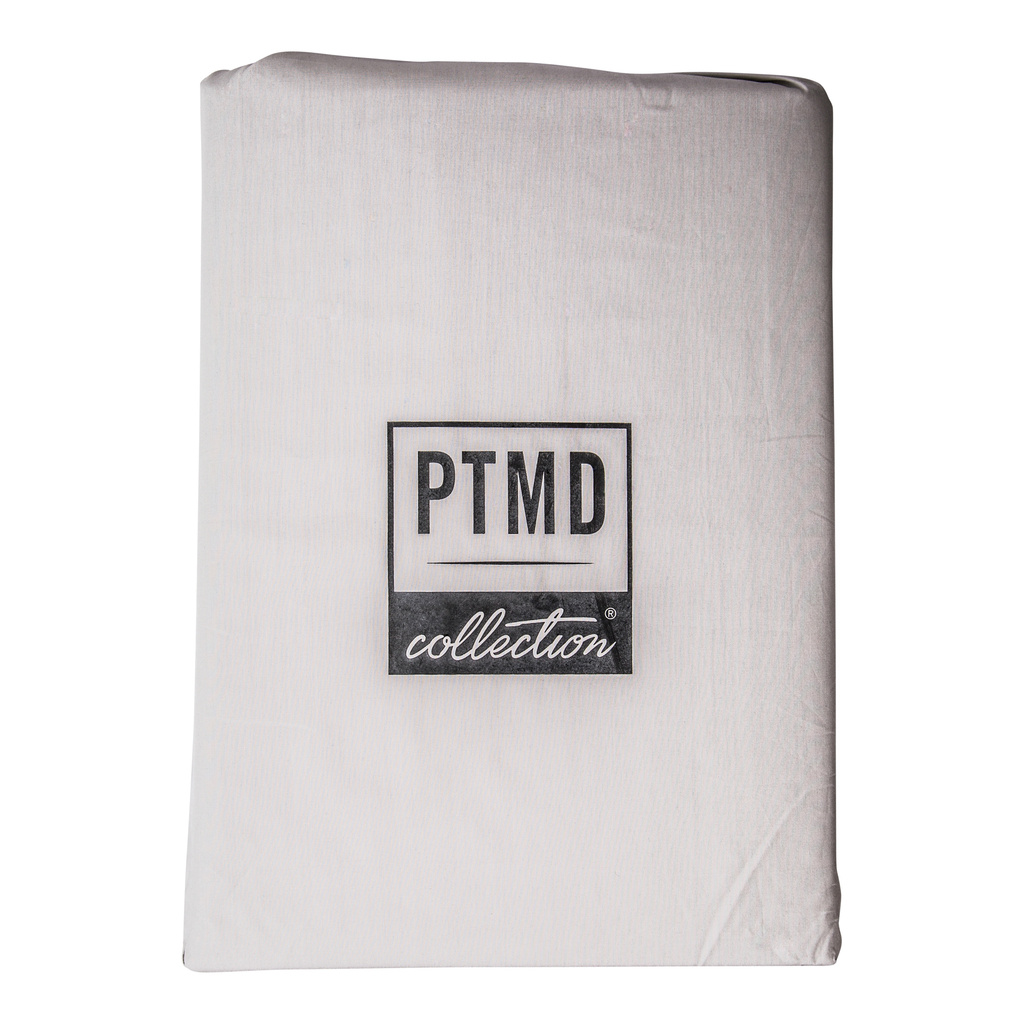 PTMD Dekbedovertrek katoen taupe 200x220