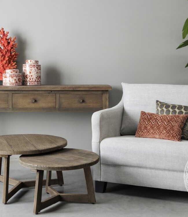Be-Uniq Salontafel Rond S | Rustic Collection | H37xB60xD60 cm