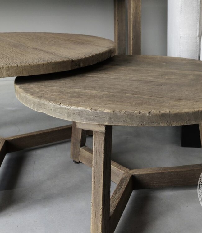 Be-Uniq Salontafel Rond L | Rustic Collection | H42xB75xD75 cm