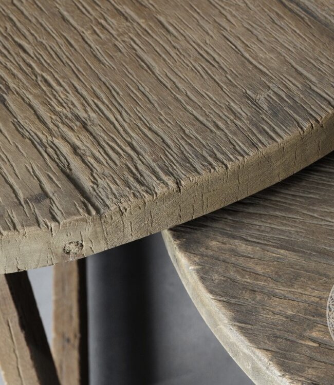 Be-Uniq Salontafel Rond L | Rustic Collection | H42xB75xD75 cm