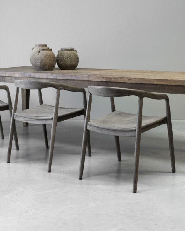 Be-Uniq Authentieke Teak Eettafel | Indonesië | L245 cm
