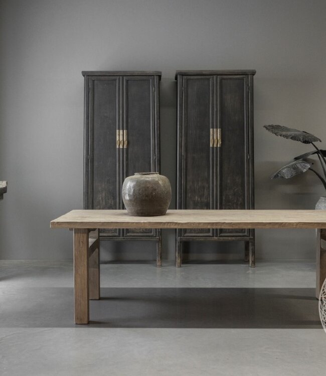 Be-Uniq Eettafel Old Elm | L200 cm | Incl. Poot