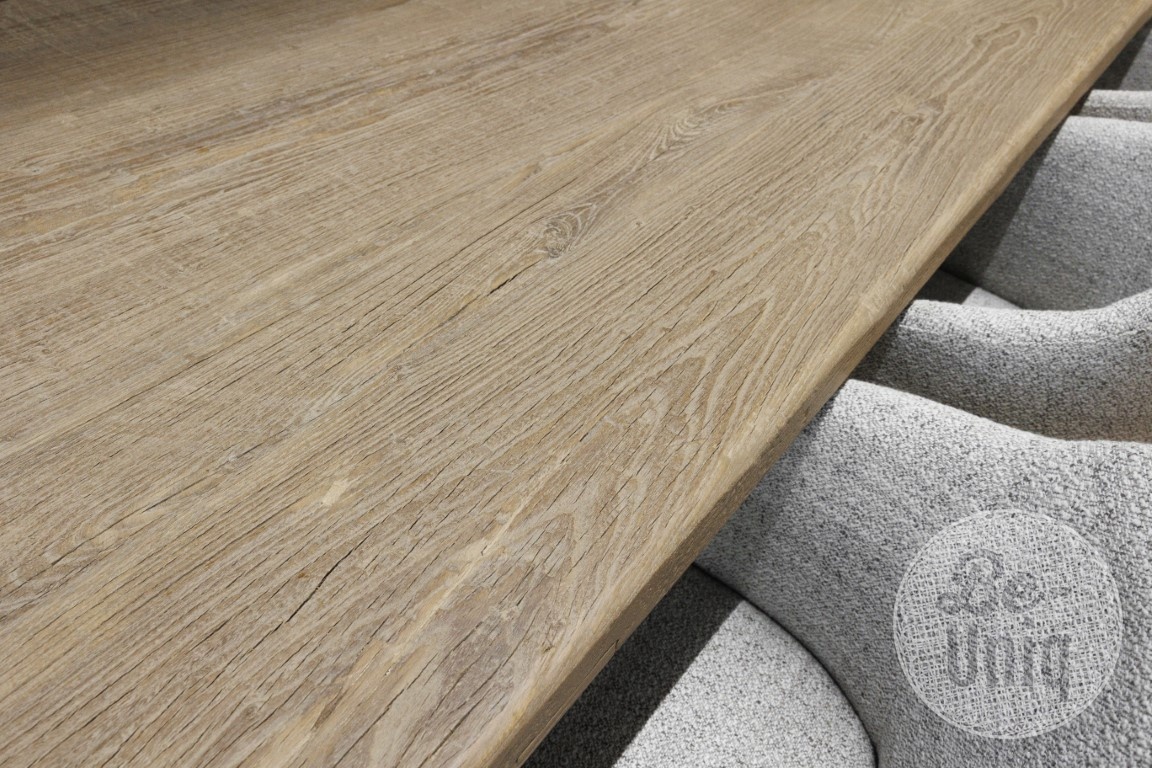 Be-Uniq Eettafel Old Grey | H78 x B180 x D95 cm