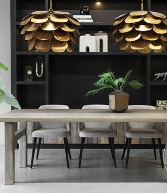 Be-Uniq Eettafel Old Grey | H78 x B200 x D95 cm