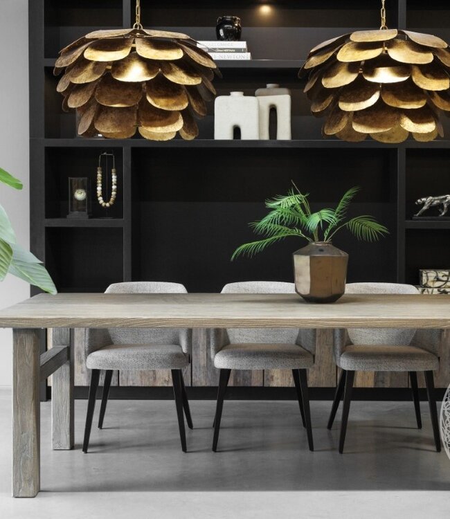 Be-Uniq Eettafel Old Grey | H78 x B220 x D95 cm