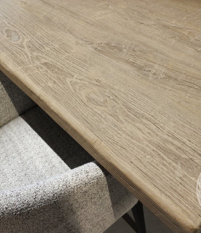 Be-Uniq Eettafel Old Grey | H78 x B220 x D95 cm