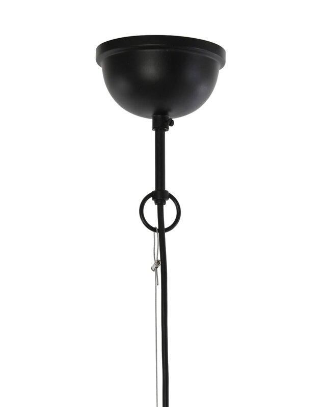 Light&Living Hanglamp Ø60x43 cm GULARO hout mat zwart