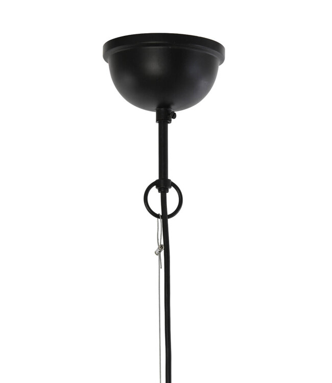 Light&Living Hanglamp Ø60x43 cm GULARO hout mat zwart