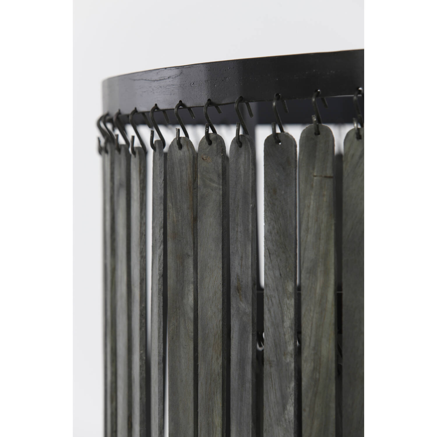 Light&Living Hanglamp Ø60x43 cm GULARO hout mat zwart