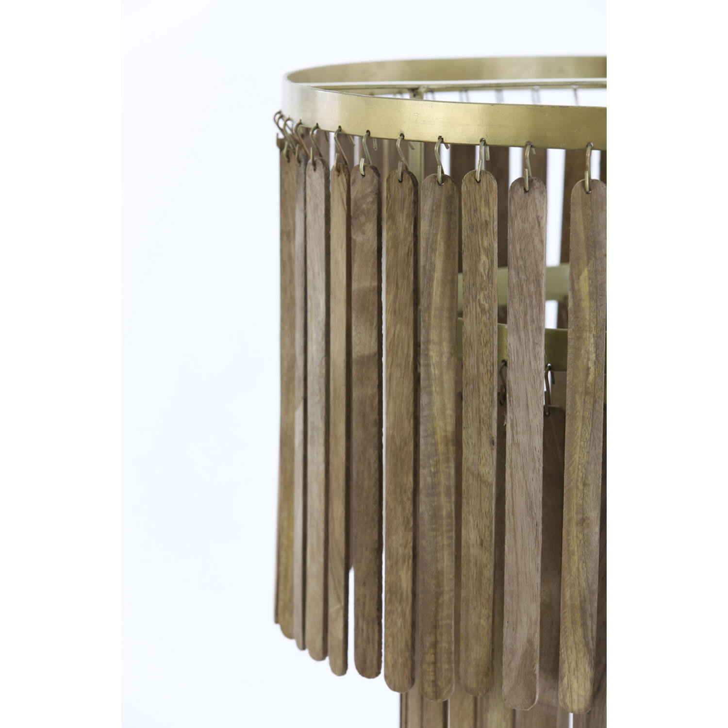 Light&Living Hanglamp Ø45x43 cm GULARO hout bruin+brons
