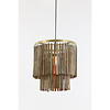 Hanglamp Ø45x43 cm GULARO hout bruin+brons