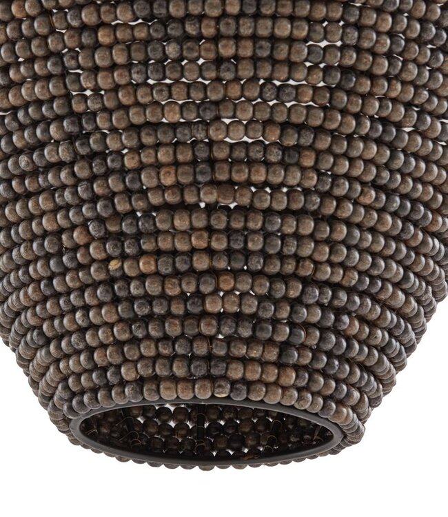 Light&Living Hanglamp Ø28x30 cm KALENGA kralen bruin-grijs