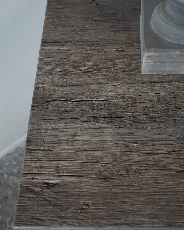 Rene Houtman Salontafel Liedi Geborsteld Oud Eikenhout - Kies Maat