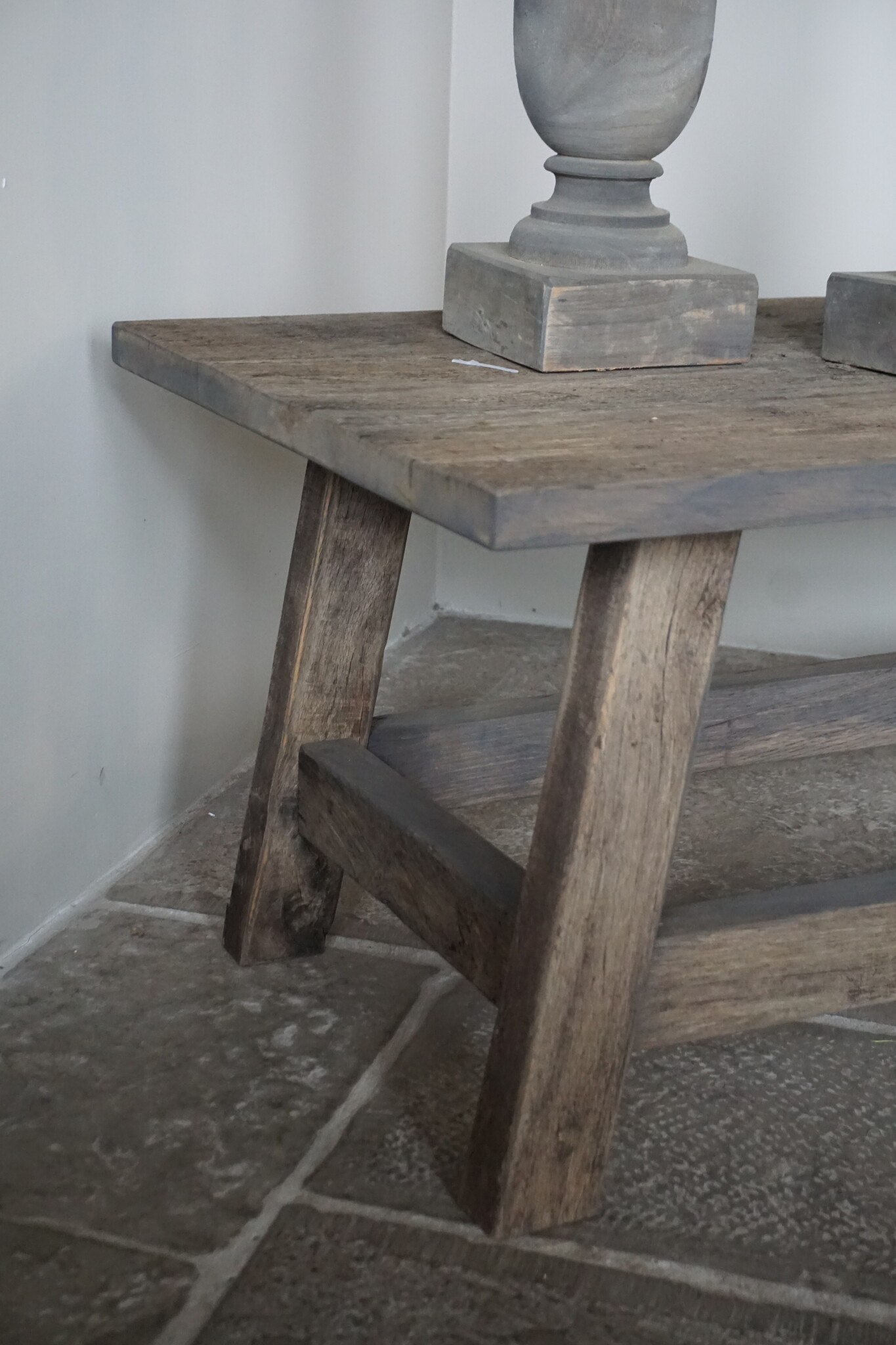 Rene Houtman Salontafel Liedi Geborsteld Oud Eikenhout - Kies Maat