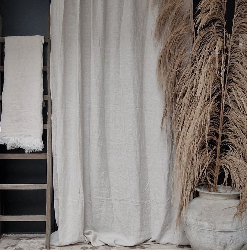 Luksa Home Collection Gordijn Naturel Beige | 100 % Linnen | 270 h x 155 b